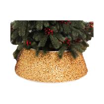 Saia De Árvore De Natal Com Design 3D Em Lantejoulas Brilhantes, Impressão Criativa Para Decoração