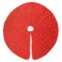 Saia de Árvore de Natal em Veludo Vermelho - 1m - Florarte