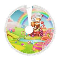 Saia de árvore de Natal Kuziee Sweet Candy Land 90cm
