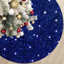 Saia de árvore de Natal MODFUNS Blue Sequin 116 cm de diâmetro Saia de árvore de Natal MODFUNS Blue Sequin 116 cm de diâmetro