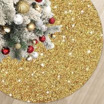 Saia de árvore de Natal MODFUNS Gold Sequin 90cm de diâmetro Saia de árvore de Natal MODFUNS Gold Sequin 90cm de diâmetro