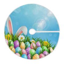 Saia de árvore de Natal Qilmy Easter Colorful Eggs 90 cm/35,4 polegadas Saia de árvore de Natal Qilmy Easter Colorful Eggs 90 cm/35,4 polegadas