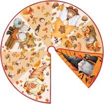 Saia de árvore, tamanho, outono, halloween, 90 cm, reversível, Dia de Ação de Graças