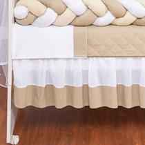 Saia de Berço Americano e Nacional dois lados babado Acabamento PREMIUM várias cores