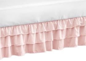 Saia de Berço Harper - Dust Ruffle Rosa Blush Saia de Berço Harper - Dust Ruffle Rosa Blush