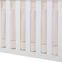 Saia de Berço Padrão Americano Ponto Palito Cor Palha