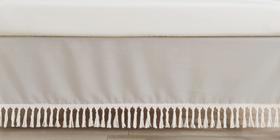 Saia de berço Sweet Jojo Designs Boho Bohemian Taupe Linen Saia de berço Sweet Jojo Designs Boho Bohemian Taupe Linen
