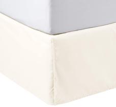 Saia de cama Amazon Basics leve plissada Queen Off White Saia de cama Amazon Basics leve plissada Queen Off White