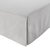 Saia de cama Amazon Basics Lightweight Plissada King Light Grey