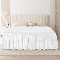 Saia de cama ANARACHON Queen Size 46 cm com babados