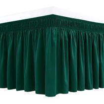 Saia de cama Biscaynebay Full/Full XL 38 cm Drop Hunter Green