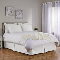 Saia de cama SHOPBEDDING, tamanho king size, 35 cm, algodão suspenso
