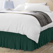 Saia de cama Utopia Bedding Queen Size 41 cm Drop Emerald