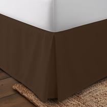 Saia de cama Utopia Bedding tamanho completo 41 cm Drop Brown