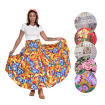 Saia de Carimbó Adulto Rodada Dança de Roda Festa Típica Gaúcha Tradicional Brasileira Festa Junina Arraiá Caipira