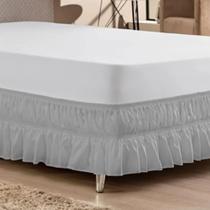 Saia de Colchão Box Serve em Todas as Camas com 2 Elásticos