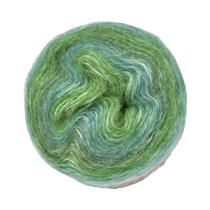 Saia de Crochê em Fio Mohair Arco-Íris - Macia, com Renda e Algodão Orgânico