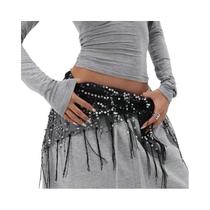 Saia De Dança Do Ventre Em Chiffon Com Moedas Para Yoga E Dança Do Ventre, Fantasia Profissional