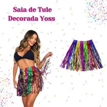 Saia de Fitilho Metalizada Colorida Yoss