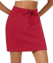 Saia de golfe Casly Lamiit Active Red para mulheres tamanho XL Saia de golfe Casly Lamiit Active Red para mulheres tamanho XL
