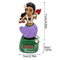 Saia de grama solar Cartoon Shaking Head Doll Decoração de carro Presente criativo Brinquedo infantil Menina havaiana Saia de grama solar Cartoon Shaking Head Doll Decoração de carro Presente criativo Brinquedo infantil Menina havaiana
