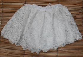 Saia de Guipir Branca Infantil/ Umbanda - Candomblé