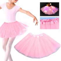 Saia De Led De Tule Infantil 35 Cm Com Bateria Inclusa