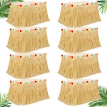 Saia de mesa Huskein, pacote com 8 unidades, dourada, 274x75 cm, Luau Decor