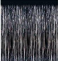 Saia de mesa metalizada preta 1,00cm x 1,20cm