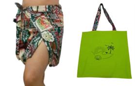 saia de praia envelope + sacola ecobag saia de praia envelope + sacola ecobag