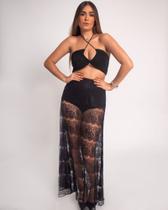Saia de renda com Hot Pants