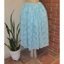 Saia de renda - umbanda/candomblé - iemanjá - azul claro Saia de renda - umbanda/candomblé - iemanjá - azul claro