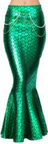 Saia de sereia com holograma metálico Costume Spooktacular Creations