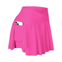 Saia De Tênis Feminina De Cintura Alta Com Bolsos, Saia Esportiva 2 Em 1 Para Golfe E Corrida Saia De Tênis Feminina De Cintura Alta Com Bolsos, Saia Esportiva 2 Em 1 Para Golfe E Corrida