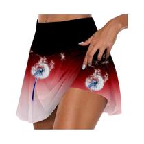 Saia De Tênis Plissada E Elástica Para Mulheres, Saia De Yoga E Golfe Com Shorts Internos