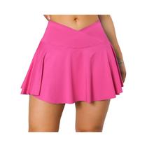 Saia De Tênis Plissada Feminina Com Bolsos, Shorts Esportivos Elásticos Para Golfe, Roupas Ativas