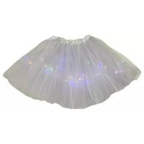 Saia De Tule Adulta Com Led Volumosa Para Fantasias Branca Saia De Tule Adulta Com Led Volumosa Para Fantasias Branca