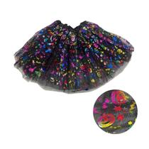 Saia de tule adulto halloween enfeitada 40cm fantasias dia das bruxas