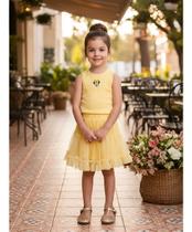 Saia De Tule Amarela Com Babados Animê Saia De Tule Amarela Com Babados Animê