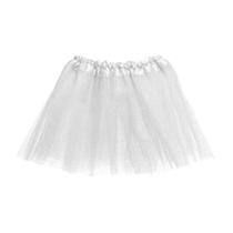 Saia de Tule Branca com Glitter Infantil para Fantasia Bailarina Festa 29x21cm 1un Saia de Tule Branca com Glitter Infantil para Fantasia Bailarina Festa 29x21cm 1un