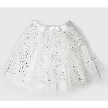 Saia de Tule C/ GLITTER Brilho para Ballet, Fantasias e Apresentações Adulto e Infantil 40cm Brilhante