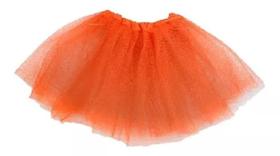 Saia De Tule Dia Das Bruxas Tutu Halloween Fantasia Infantil