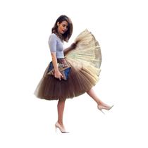 Saia De Tule Fluffy Para Mulheres Com Cintura Elástica, Saia Midi Tutu Para Casamento E Eventos - babyonlinedress Saia De Tule Fluffy Para Mulheres Com Cintura Elástica, Saia Midi Tutu Para Casamento E Eventos - babyonlinedress