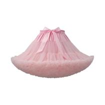 Saia De Tule Plissada De 3 Camadas Para Mulheres, Branca, Preta, Rosa, Vermelha, Saia Puffy Para