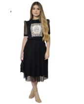 Saia de Tule Poa Tendência Moda Feminina Plus Size P ao G4 - LKG MODAS