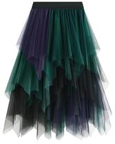 Saia de tule Reaowazo Fairy A-Line, cintura alta, Halloween, mulher