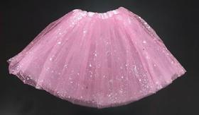 Saia De Tule Tutu Carnaval Adulto Fantasia Festa Curta 40cm