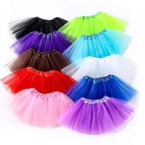 Saia de Tule Tutu Fantasia sem gliter Tamanho 30cm Comprimento