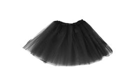 Saia De Tule Tutu Preta Festas Carnaval Balé Halloween 35cm