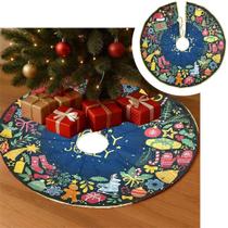 Saia Decoração Tapete Natal Para Base Árvore De Natal 78cm B Saia Decoração Tapete Natal Para Base Árvore De Natal 78cm B